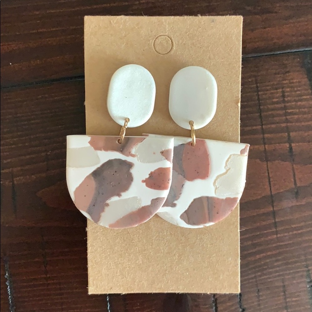 Handmade statement Clay earings
